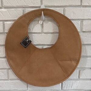 Authentic Original Vintage Style Brown Leather Circle Bag